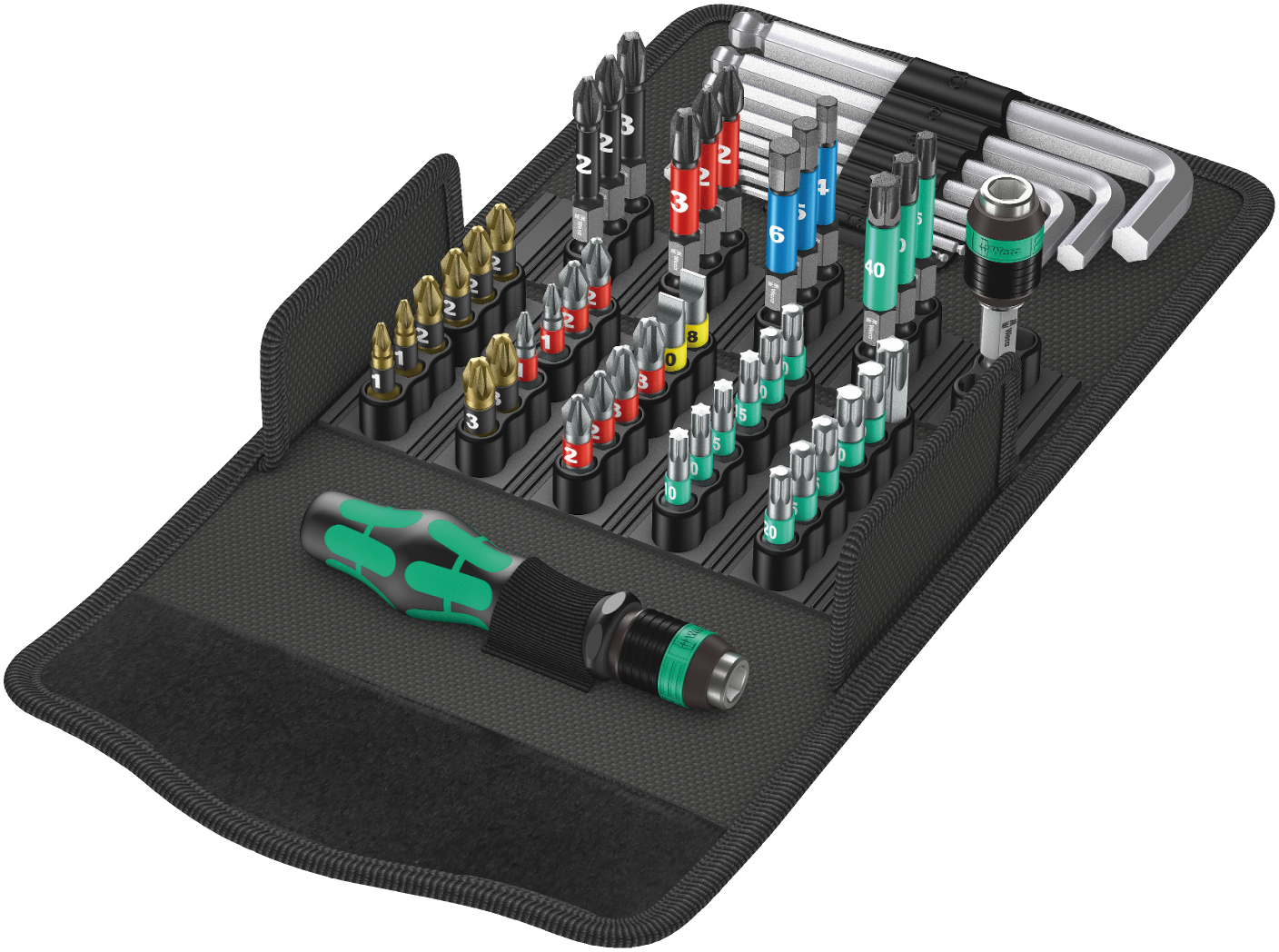 WERA Kraftform Kompakt 100, 52‑delig