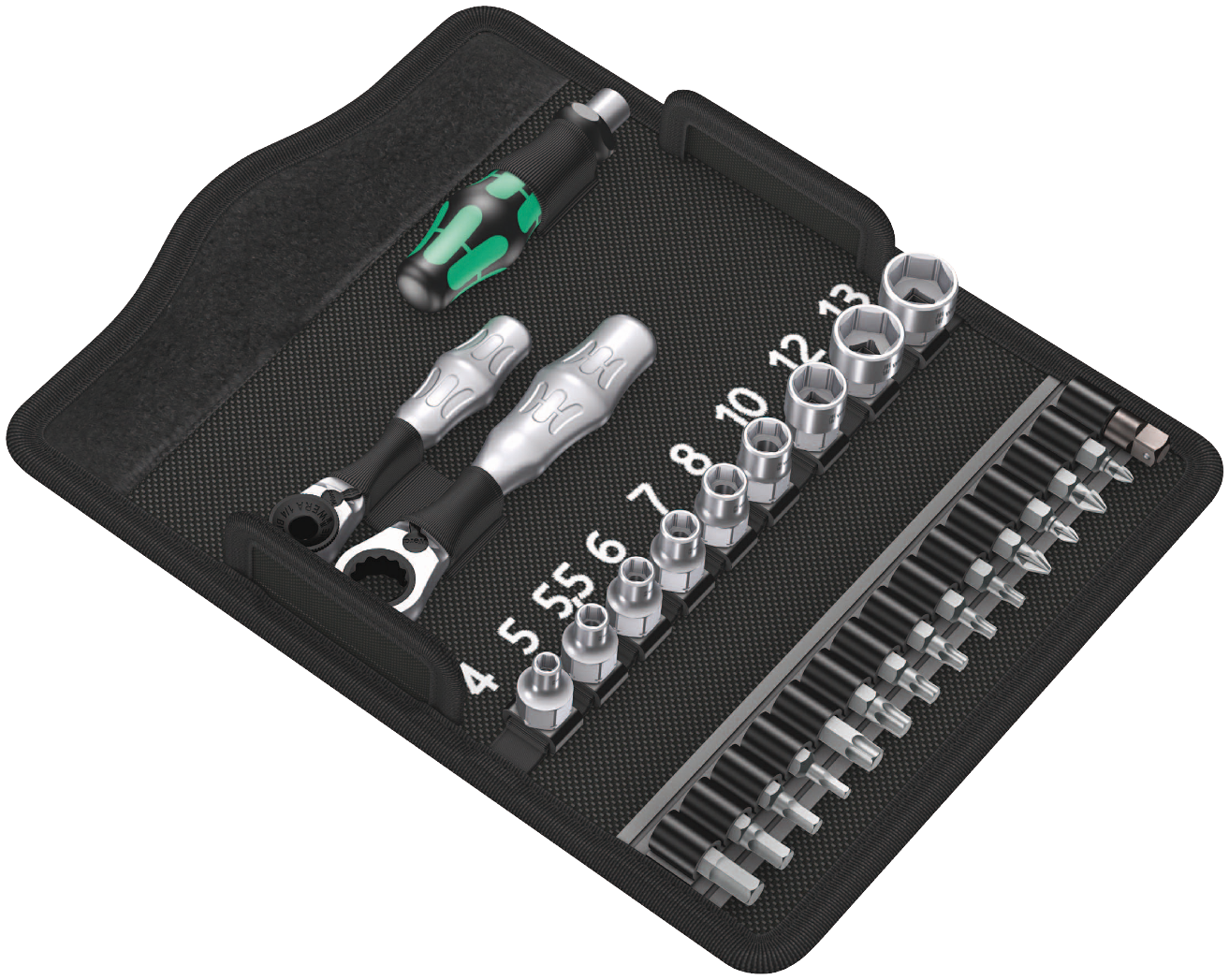 WERA Kraftform Kompakt Zyklop Mini 2, 27‑delig