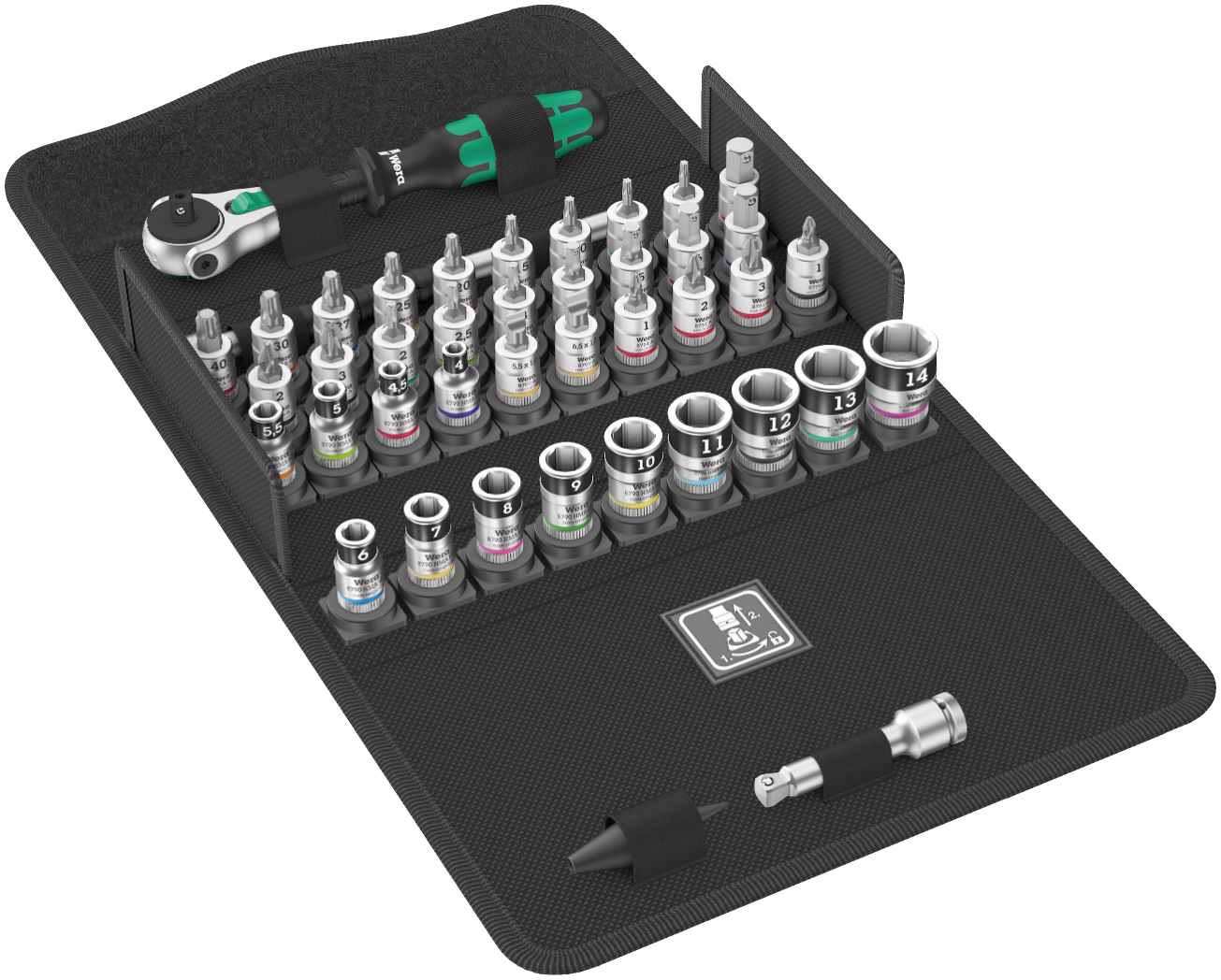 WERA All-In Zyklop Speed-ratelset, 42-Delig