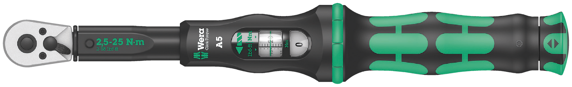 WERA Momentsleutel, 2.5-25 Nm, Click-Torque A 5